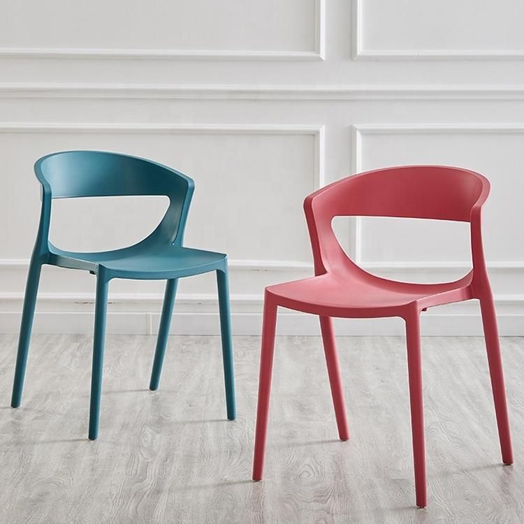 Nordic Minimalist Hollow Plastic Chair Office Living Room Dining Table and Chair Leisure Reception Chair