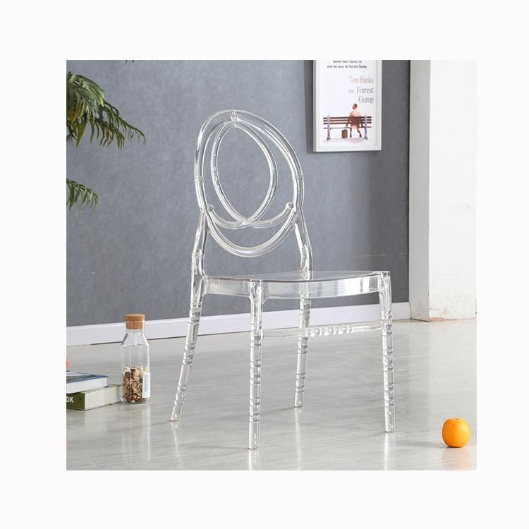 New Fashion Plastic Dining Chair Restaurant Commercial Outdoor Cafe Table and Chairs Acrylic Chair Wedding Transparent