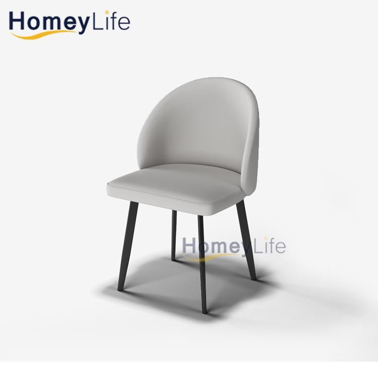 Light Luxury Dining Furniture Stainless Steel Modern Dining Chair