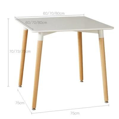 Hot Sale Home Furniture Square Dining Tables for Living Room Dinner