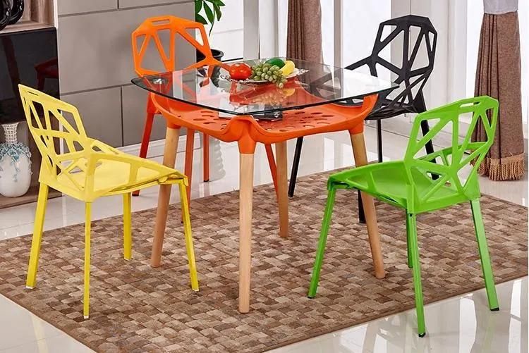 Cafe Coffee Cheap Outdoor White Modern Design Leisure Stacking Dining Plastic Chair