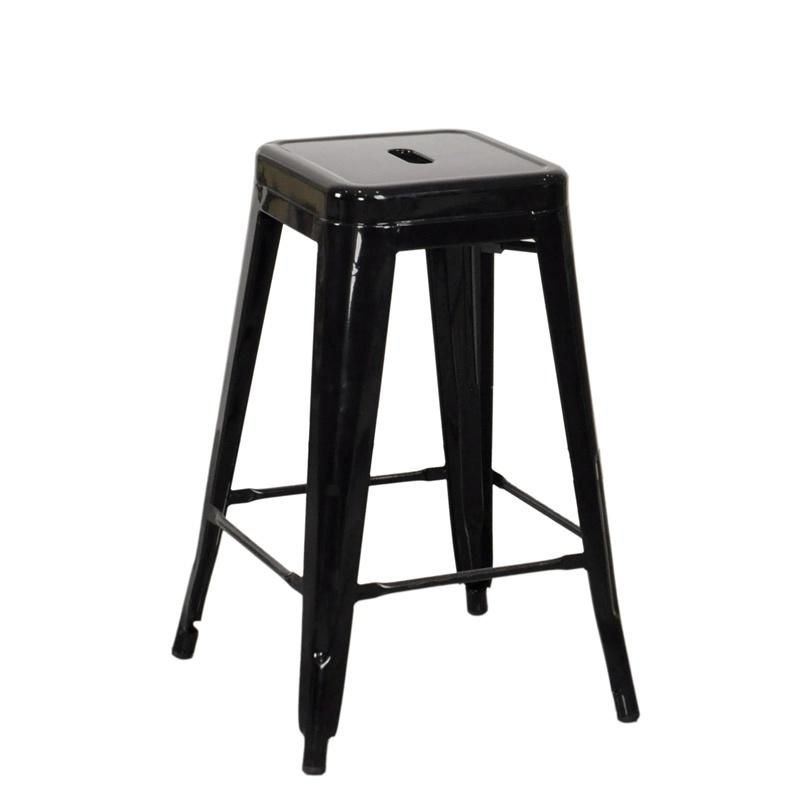 Bar Stool High Chair Stackable Industrial Metal Bar Chair