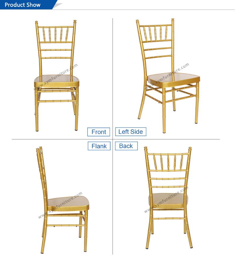 Wholesale Cheap Price Stacking Aluminum Chiavari Chair (XYM-Zj01)