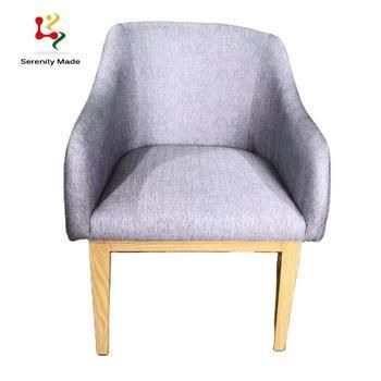 Bespoke Material Color Light Purple Shine Satin Fabric Upholstery Lounge Arm Chair