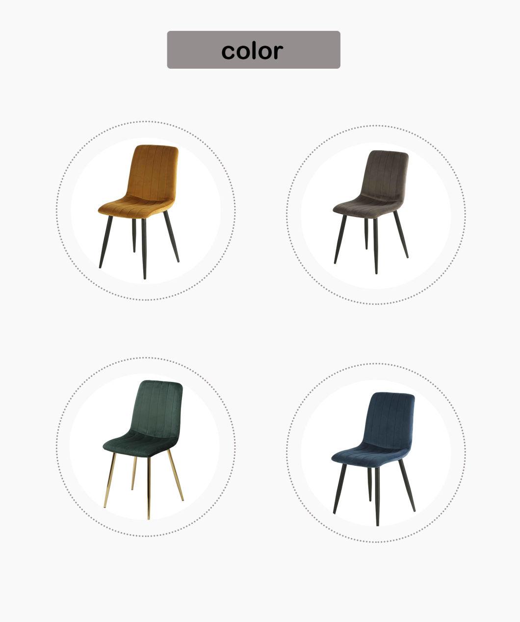 European Style Stainless Steel Black Leg Change Color Chair Furniture Wholesale Dining Chair