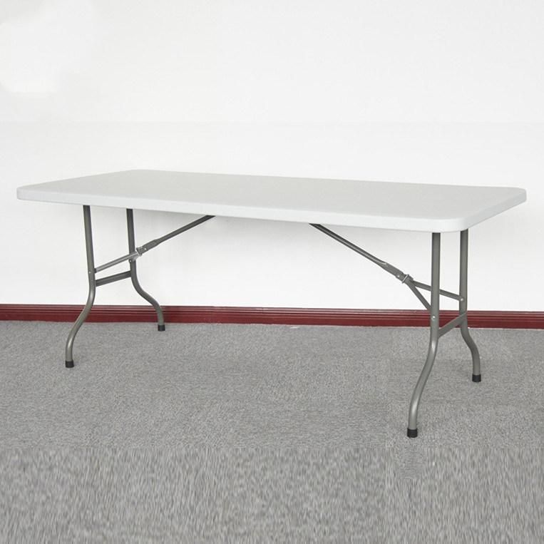 Newest Portable Banquet Restaurant Indoor Furniture Training Dining Folding Table