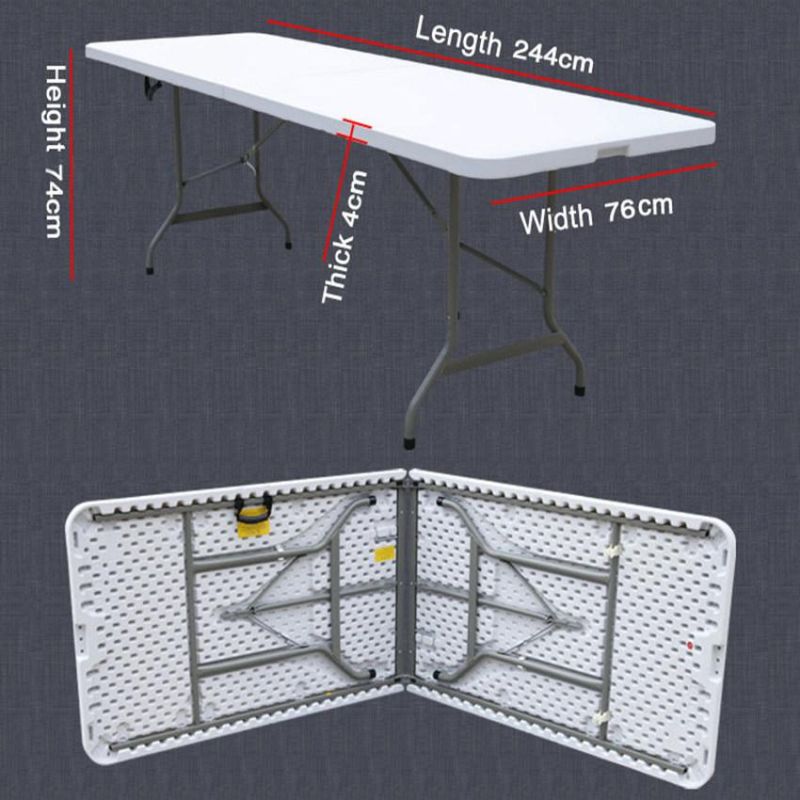 Modern MDF Foldable Indoor Meeting Training Dining Square Folding Table