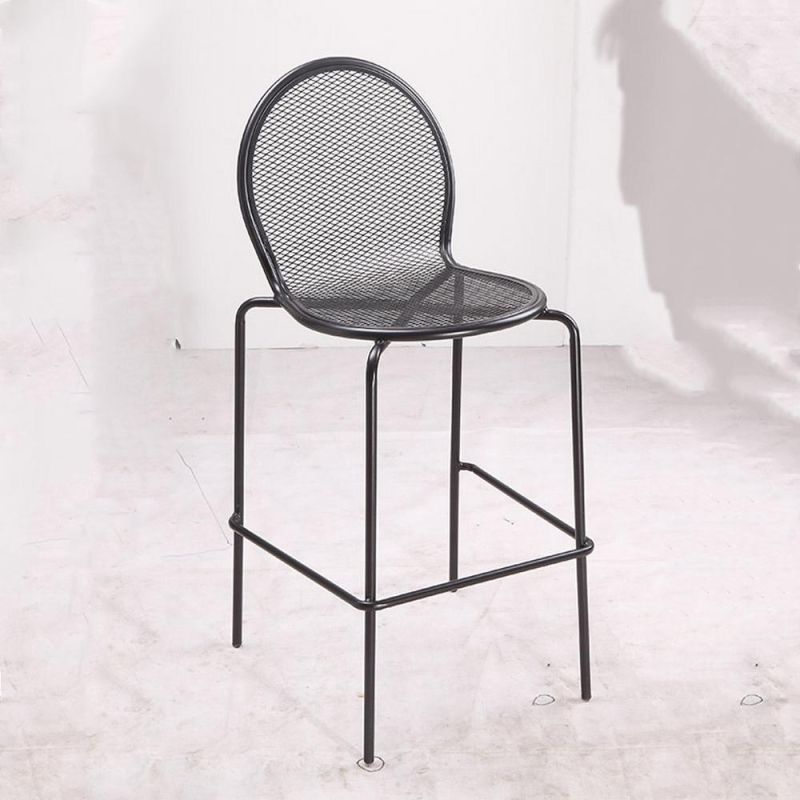 USA Market Grilled Restaurant Dining Room Steel Furniture Outdoor Iron Mesh Chair