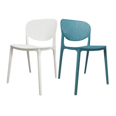 Wholesale Outdoor Furniture Modern Style Plastic Chair Eco-Friendly Colorful PP Dining Chair