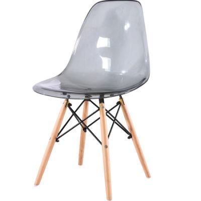 Nordic Furniture Plastic Shell Clear Dining Chair Transparent