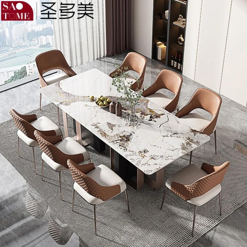 Modern Rock Board Furniture Three-Dimensional Dining Table