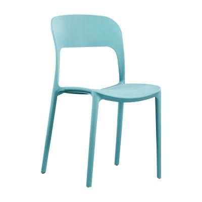 Home Furniture Modern Design China Factory Wholesale Restaurant Cafe Outdoor Garden Plastic Stacking Chair Dining Room PP Plastic Dining Chairs