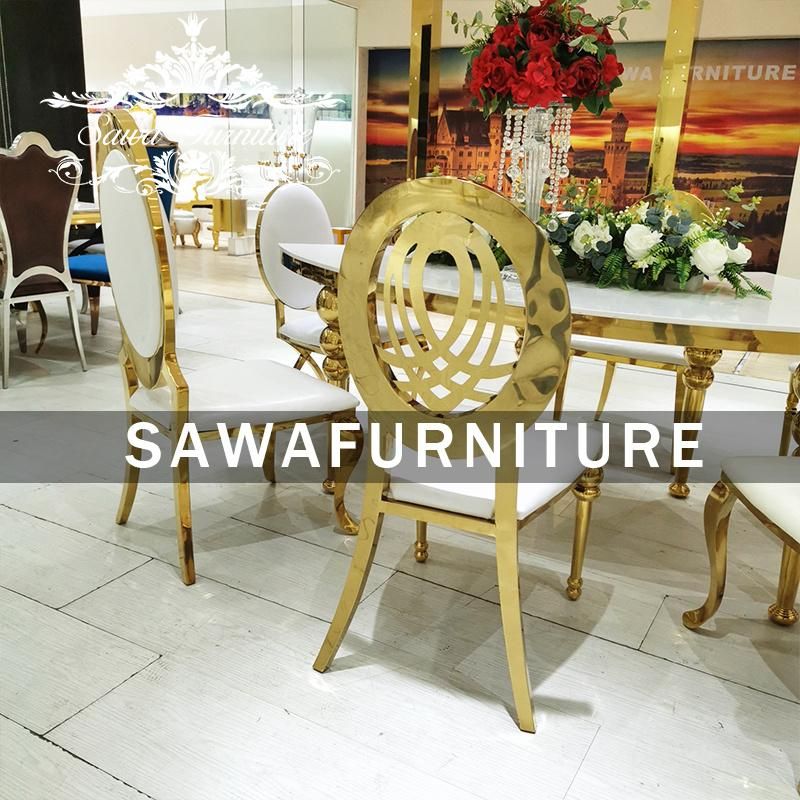 New Design Gold Wedding Stainless Steel Chair