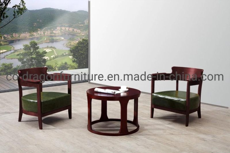 High Quality Modern Furniture Wooden Soft Chair with Arm