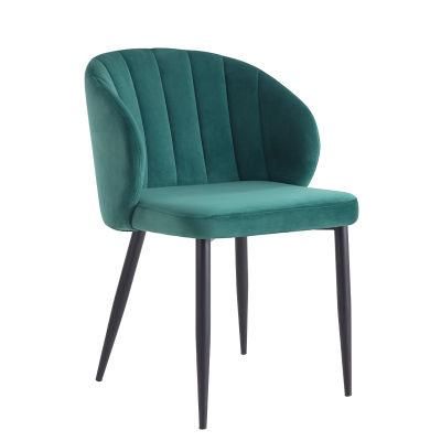 Dining Chair Velvet Dining Chair with Armrest Green Velvet Dining Chair