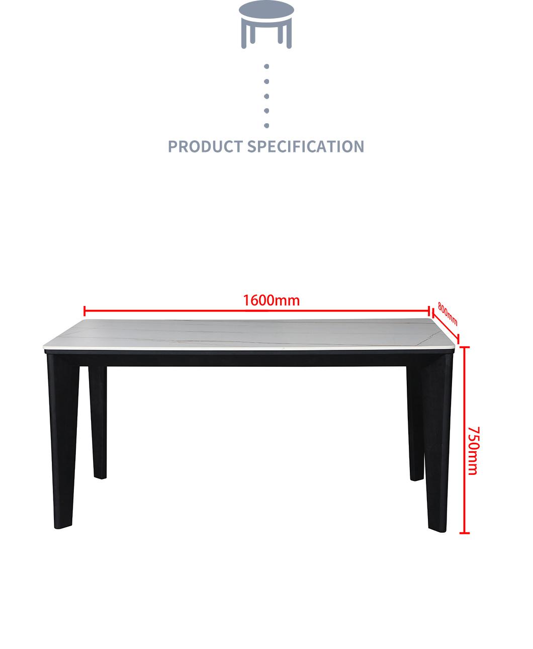 Living Room Home Furniture Solid Wood Dining Table