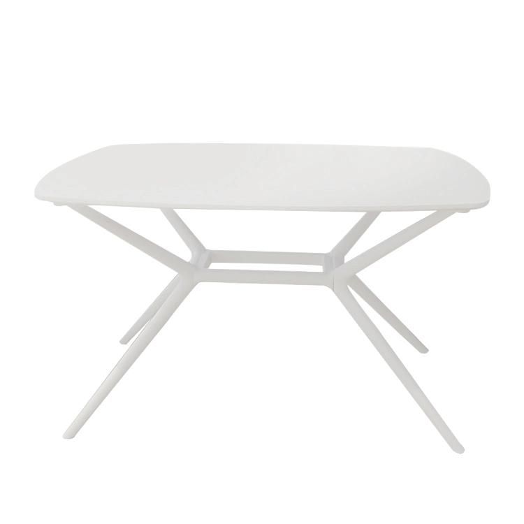 MDF Small Table Round Set White Restaurant Dining Coffee Table Indoor