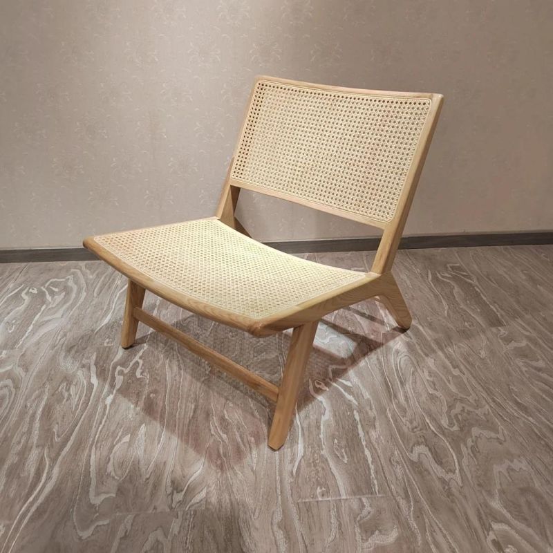 New Arrival Cafe Wooden Natural Wicker Dining Lounge Chair