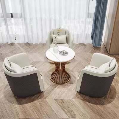 Light Luxury Flannel Round Back Home Hotel Restaurant Wedding Stainless Steel Dining Chair with Factory Prices