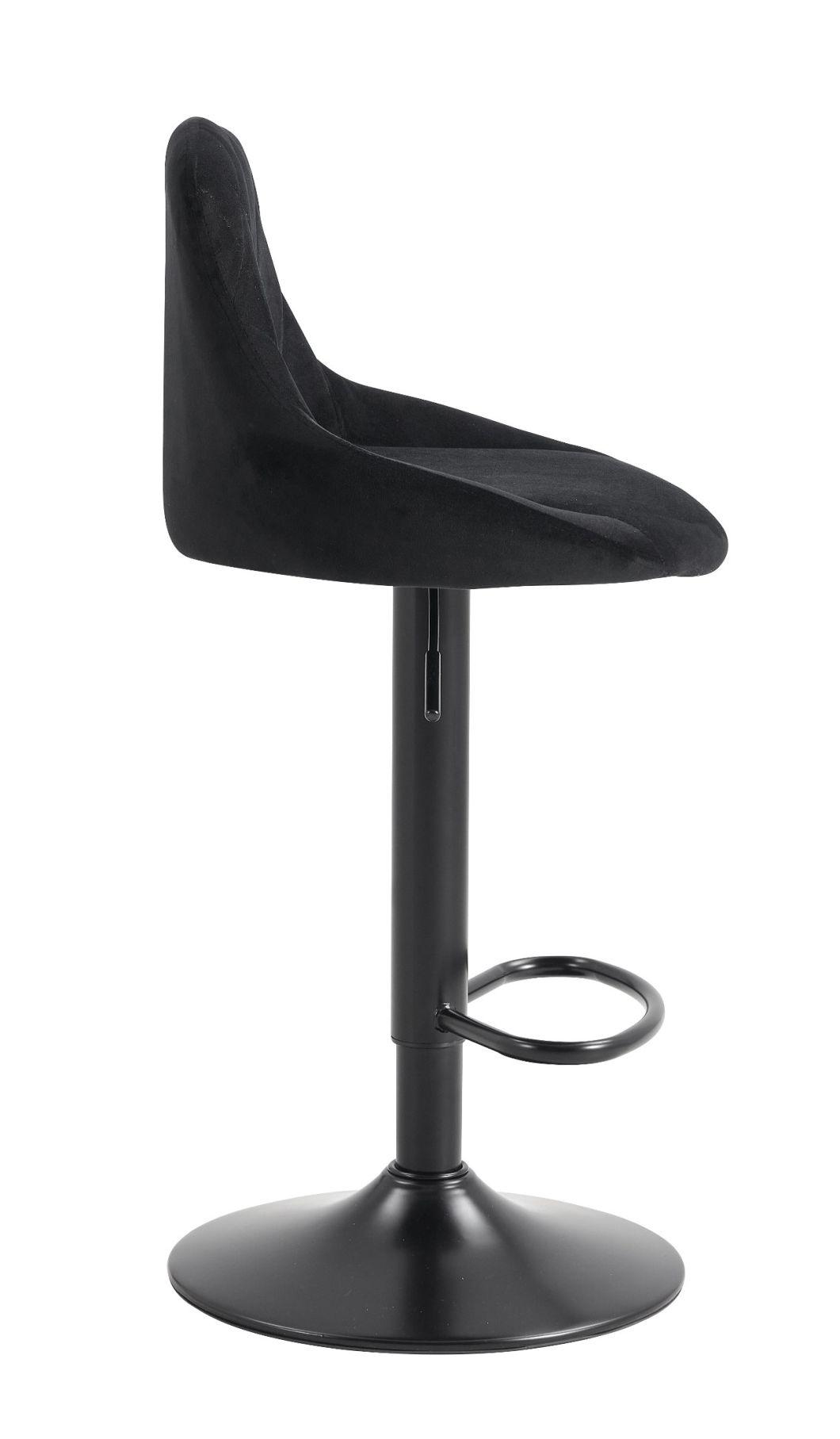 Hot Sale Swivel PU Bar Chair with Chromed Metal Gaslift and Base