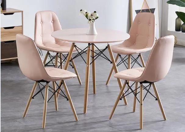 Black Modern Nordic Simple Design Restaurant PU Dining Room Chairs