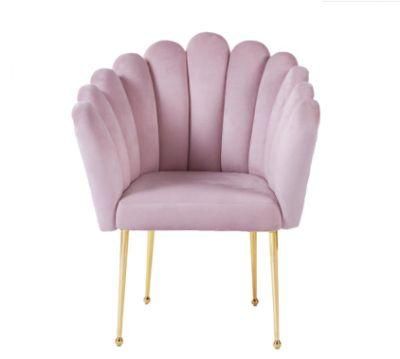 Wholesale Cheap Price Modern Design Colorful Velvet Upholstered Leisure Chairs