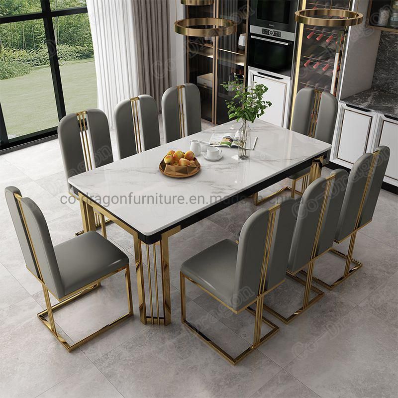 Modern Home Furniture Good Quality Marble Kd Dining Table