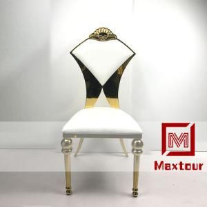 New Brand Stainless Steel Luxury Gold Party Chairs for Wedding Rental