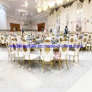 Modern Royal Gold Stainless Steel Wedding Chair China Manufacture