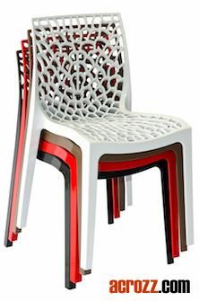 Outdoor Patio Plastic Banquet Furniture Stackable Gruvyer Chair