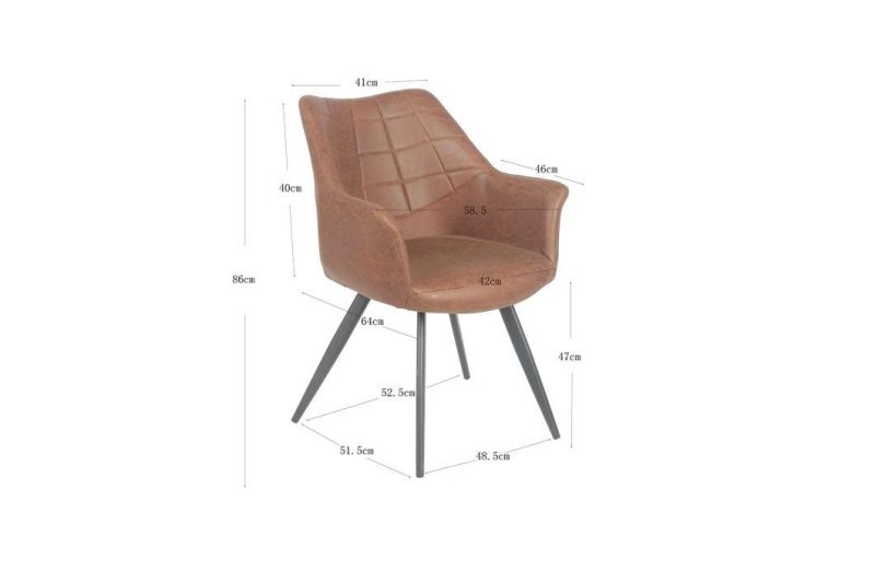 Italian Minimalist Modern Iron Frame Designer Fabric Dining Chair for Hotel Cafes and Restaurants Can Be Customized Dining Chair