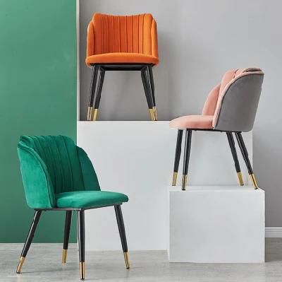 Wholesale Nordic Velvet Modern Design Furniture Dining Room Chairs