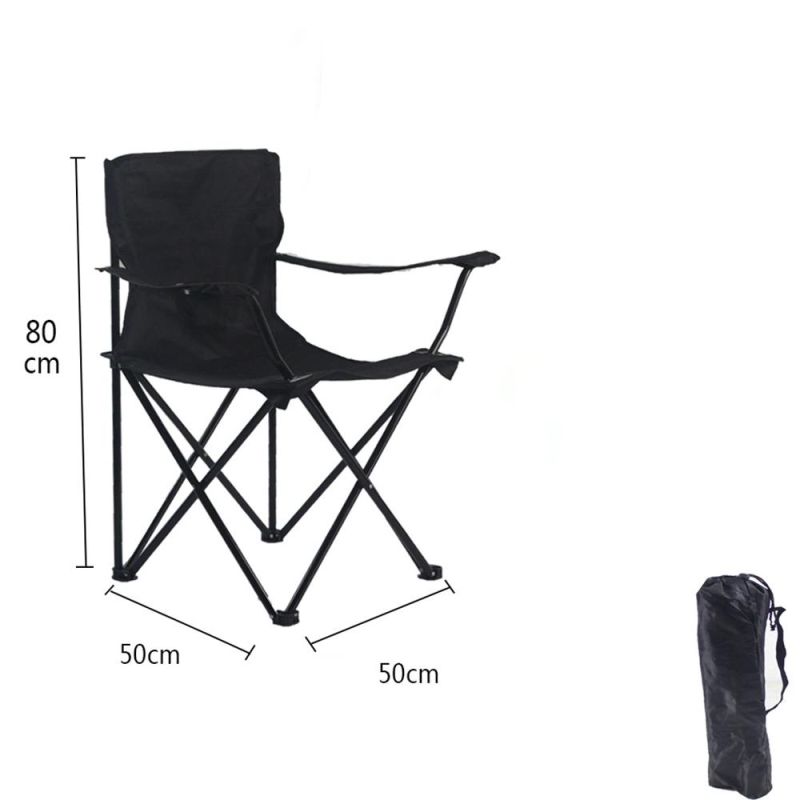 Folding Camping Chairs Outdoor Fishing Chairs with Armrests and Cup Holder High Back Stable Structure Wyz19166