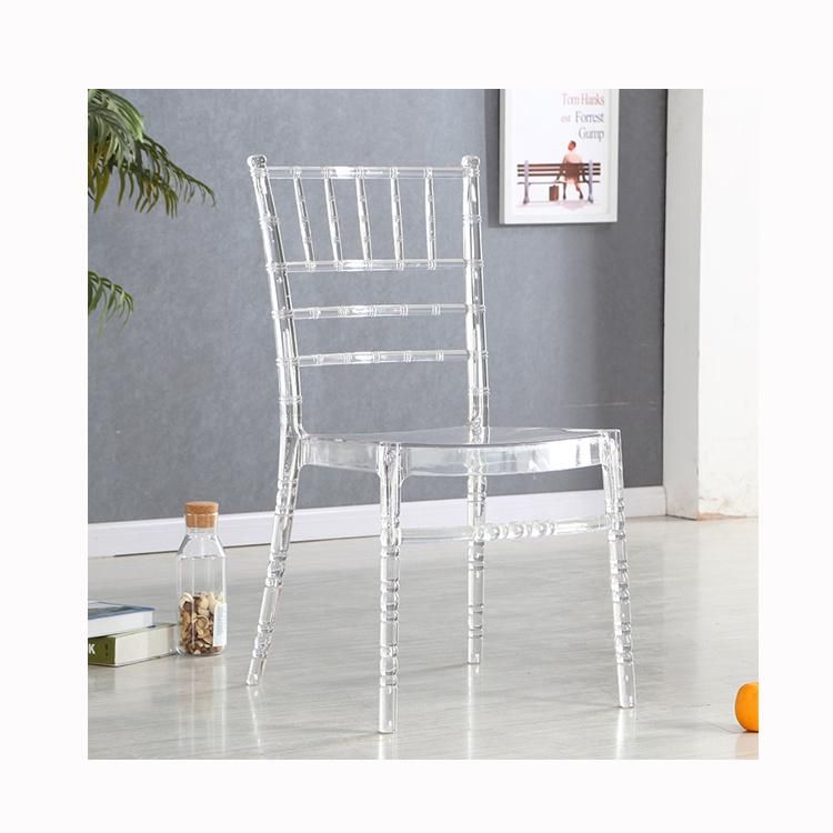 Simple Luxury Dinners Chair Queen Accent Modern Wing Back Chair Lounge Leisure Acrylic Chair Wedding for Hotel