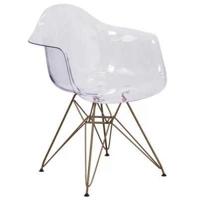 Wholesale Stacking Resin Gold Clear Phoenix Chair for Wedding and Events Hospitality Furniture