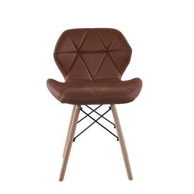 Wholesale Hotel Furniture PU Seat with Wood Leg Dining Room Chair