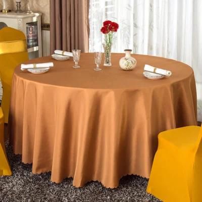 Hot Sale Hotel Banquet Table Cloth Gold Color Tablecloth