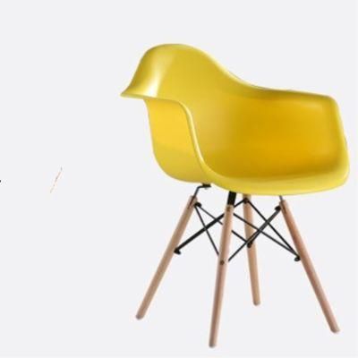 Modern Restaurant Dining Chair Plastic Living Room Side Chairs Luxury Dining Room Chair with Armrest