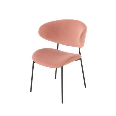 Wholesale Fabric Dining Chair Modern Dining Room Furniture Metal Nordic Dining Chair