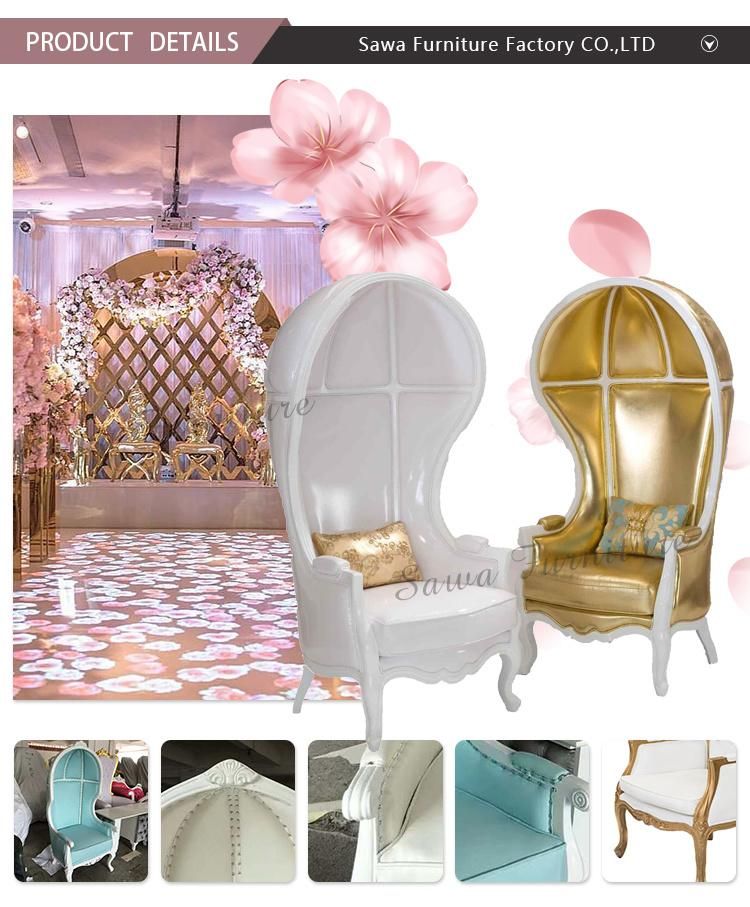 Hot Selling Antique Wedding Queen King Throne Chair for Sale