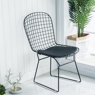 Unique Design Chinese Wire Chair Mesh Middle East Wholesale Dining Room Dining Room Furniture Restaurant Chair Cadeira De Malha De Fio Preto