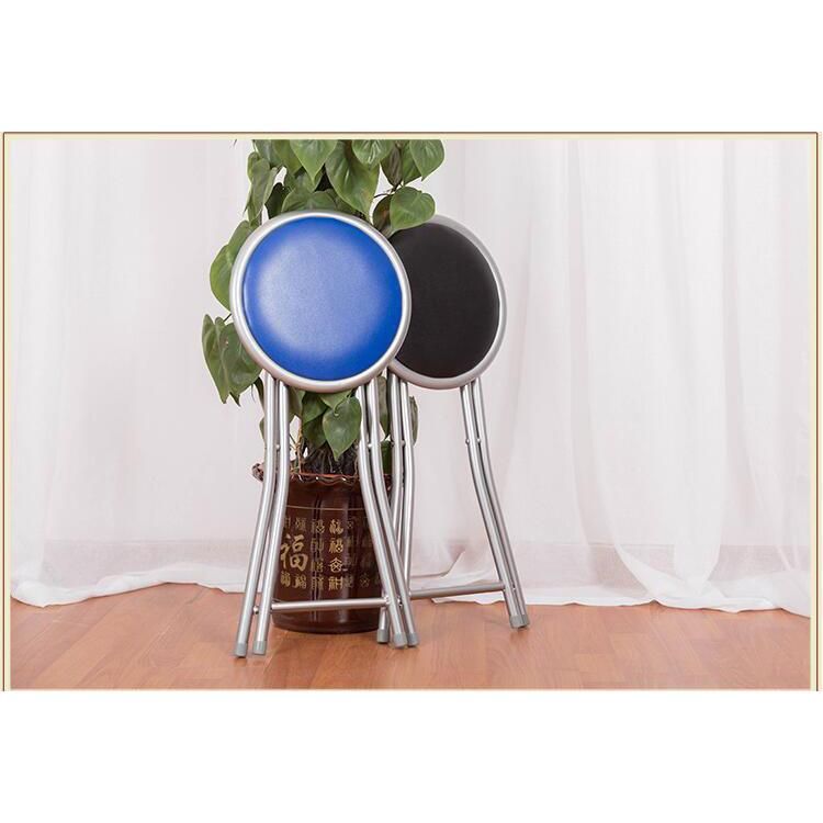 Folding Leather Upholstered Wall Stool High Ottoman Banqueta Outdoor Telescopic Stool