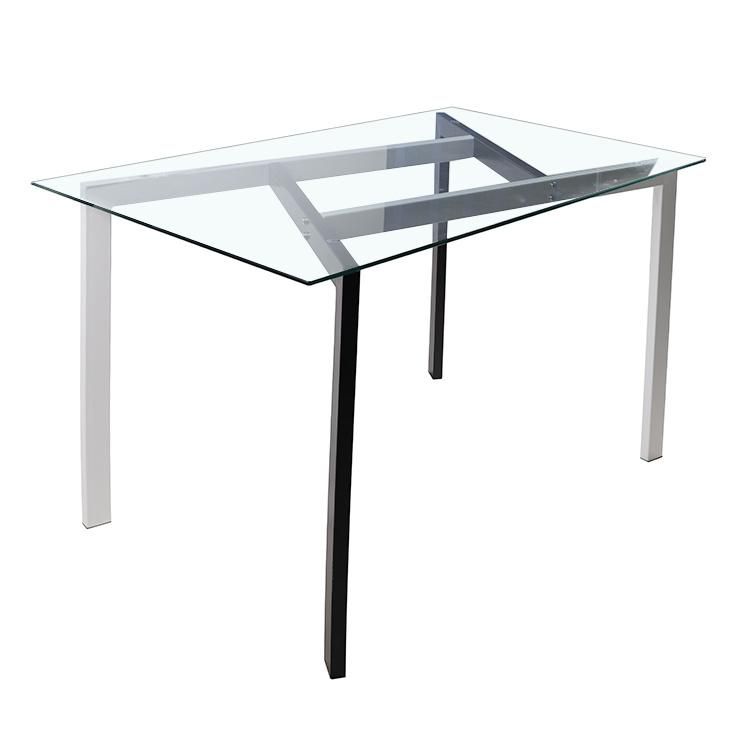 100X55cm Tempered Glass Centre Rectangle Dining Table