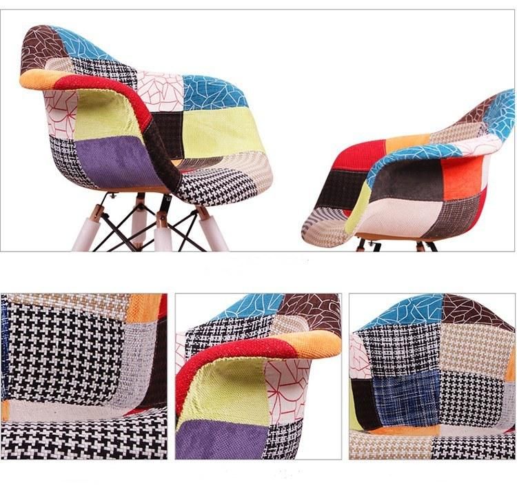 Cheap Modern Comfortable Living Room Furniture Armchair / Patchwork Fabric Leisure Chair