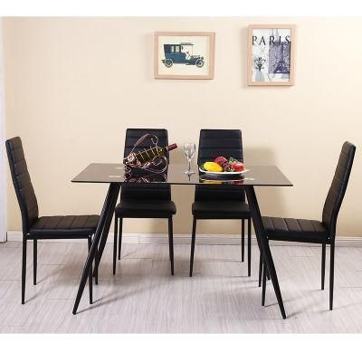 Modern Home Restaurant Furniture Set Special Metal Stainless Steel Marble Dining Room Table