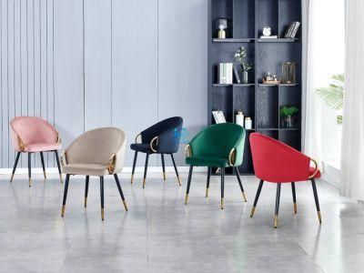 Velvet Chair with Chromed Leg 2PCS/CTN 624PCS/40hq