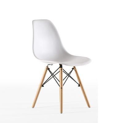 Superior Quality Polypropylene Chair Beech Wood Legs Nordic Home Furniture PP Scandinave Chairs Dining Room White Dsw Chairs Eiffel Chair