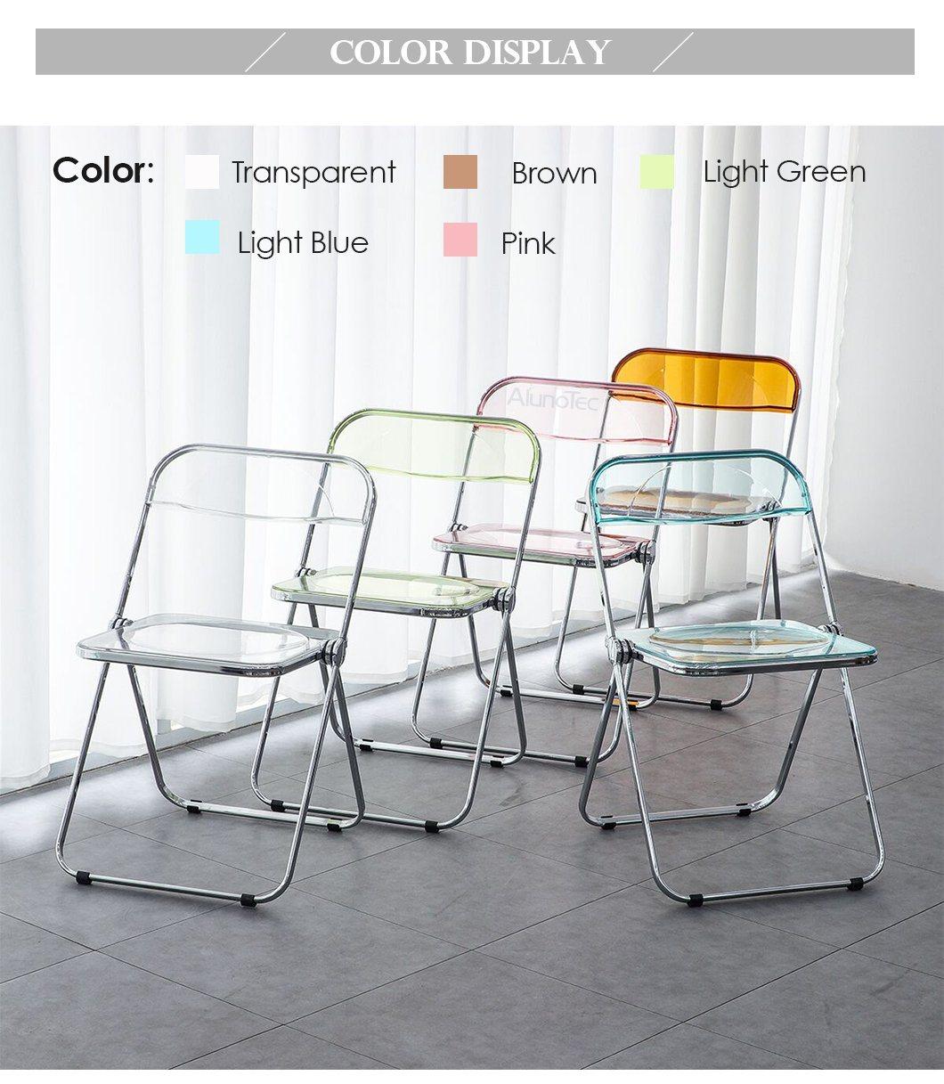 Wholesale Quality Clear Plastic Chair Metal Folding as Dining Chairs