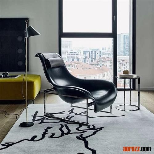 Mart Lounger Chair Modern Design Fabric PU Lounge Chair Repos Lounge Chair