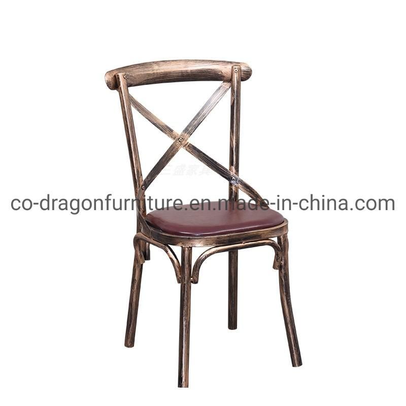 Modern Contracted Metal Iron Dining Chair for Home Furniture